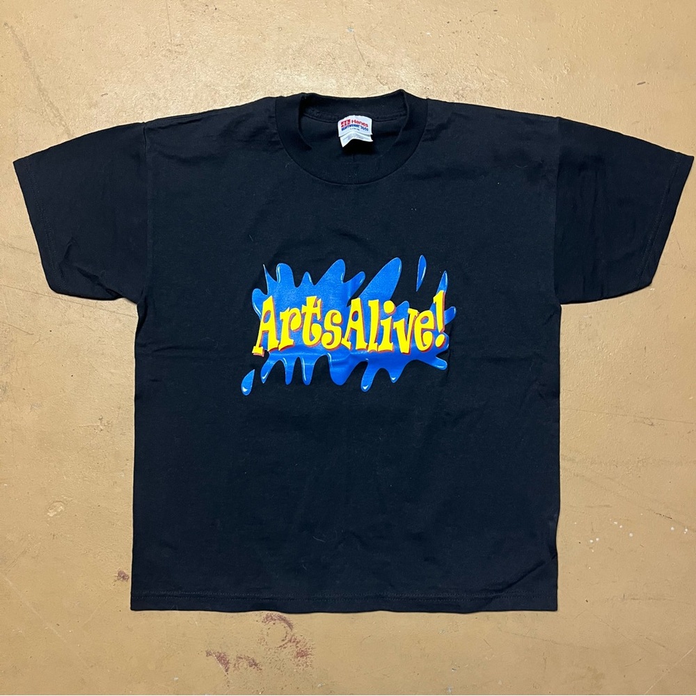 1990’s Art Attack Kids TV Show Rare Promo Art Attack Graphic T-Shirt Large